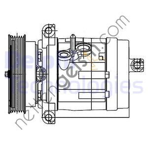 DELPHI TSP0155984 KLIMA KOMPRESORU CHEVROLET CAPTIVA 3,2 2006> OPEL ANTARA 3,2 2007>  CHEVROLET BİNEK KLİMA KOMPRESÖRÜ