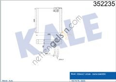 KALE 352235 EVAPORATOR LOGAN SANDERO  DACIA BİNEK EVAPARATOR