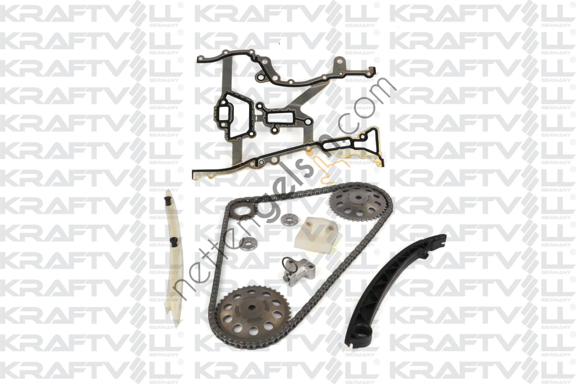 KRAFTVOLL 12100085 EKSANTRIK ZINCIR SETI CONTALI ASTRA G - ASTRA H - COMBO C - CORSA C Z14XEL Z14XEP  OPEL BİNEK MOTOR ZINCIR SETI