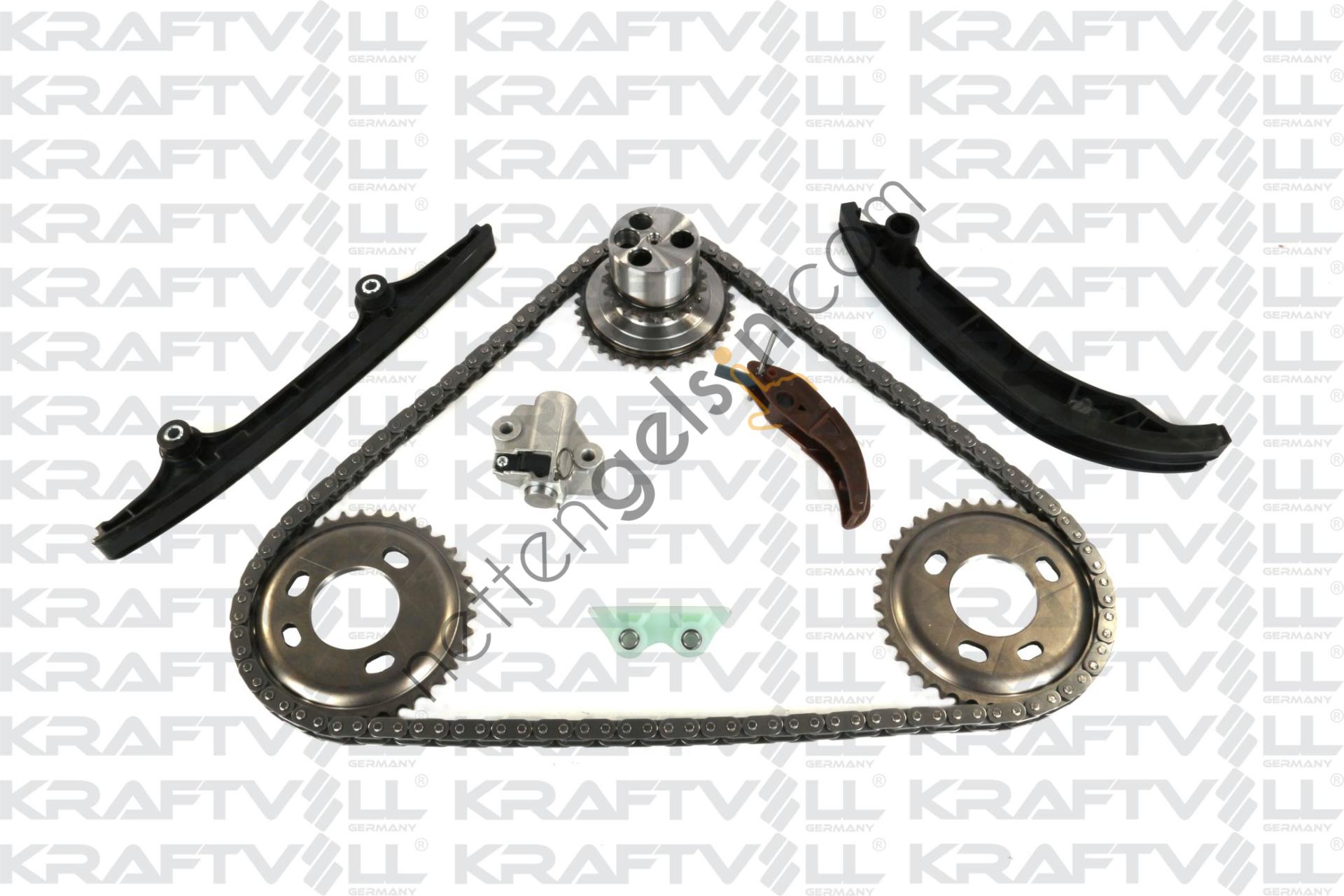KRAFTVOLL 12100062 EKSANTRIK ZINCIR SETI (KOMPLE) BOXER III JUMPER III 22DT PUMA (2,2HDI 16V) 130HP 140HP TRANSIT V347 2.2 TDCI 06>14 CUSTOM V362 11>16 2.2 TDCI (EKSANTRIK DISLI+KRANK DISLI+YAG POMPA GERGISI 3S7Q6L266 DAHIL )   FORD BİNEK