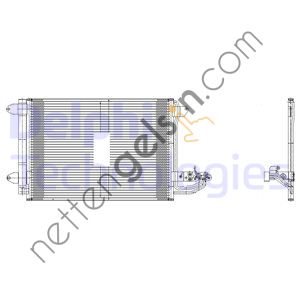 DELPHI TSP0225482 KLIMA RADYATORU CADDY III GOLF V VI JETTA III EOS SCIROCCO TORURAN SUPER B OCTAVIA YETI TOLEDO LEON ALTEA A3 AUDI TT 1.2 TSI 1.4TFSI 1.6 FSI 1.8 TFSI 2.0FSI 1.6TDI 1.9TDI 2.0TDI  VW-AUDI-SEAT-SKODA BİNEK KLİMA RADYATÖRÜ