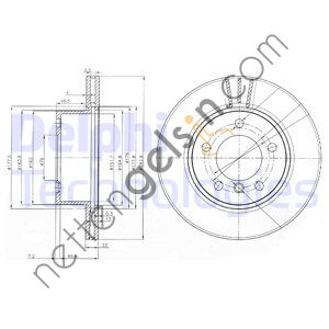 DELPHI BG3899C FREN DISKI ON BMW E81 E87  BMW BİNEK FREN DİSKİ