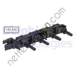 DELPHI GN10502-12B1 ATESLEME BOBINI P206 P307 C4 VTS EW10J4S (2,016V) P807 C8 P406 P607 EW12J4 (2,2 16V)  PEUGEOT-CITROEN BİNEK ATEŞLEME BOBİNİ
