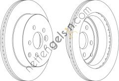 FERODO DDF1609 ARKA FREN DISKI FREELANDER 2 2.0-3.2 TD  LAND ROVER BİNEK FREN DİSKİ