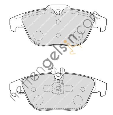 FERODO FDB1980 FREN BALATASI ARKA X204 08>15 W204 07>14 S204 07>14 C207 11>16 A207 10>16  MERCEDES BİNEK FREN BALATASI