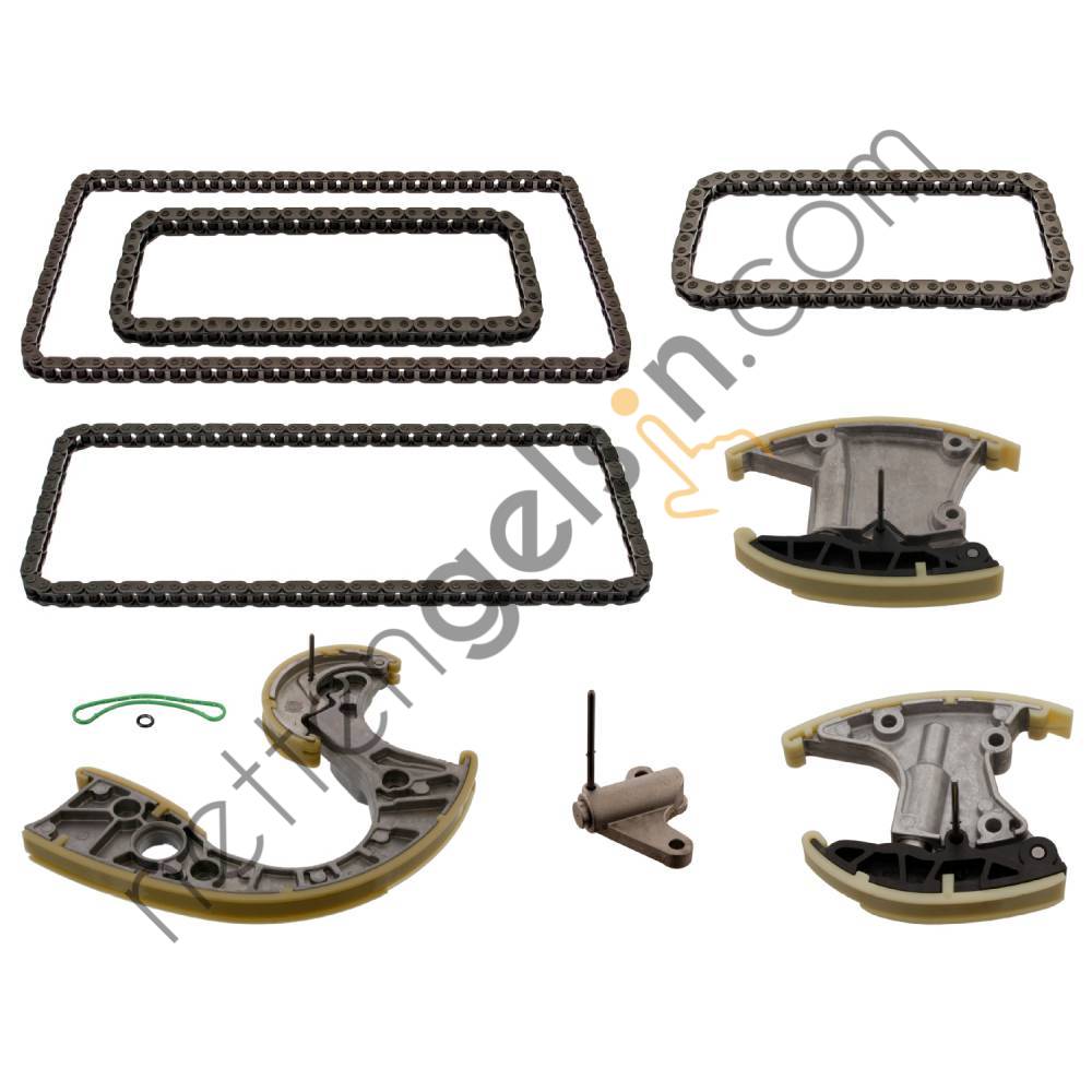 FEBI 44486 EKSANTRIK ZINCIR SETI ZINCIR GERDIRICI ILE PHAETON 4 MOTION (3D) TOUAREG 4 MOTION (7L)  VW-AUDI-SEAT-SKODA BİNEK MOTOR ZINCIR SETI