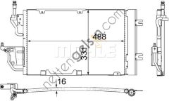 BEHR AC400000S KLİMA RADYATÖRÜ OPEL ASTRA H 04> 1.3-1.7-1.9 D 13300339 OPEL