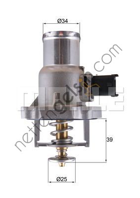 BEHRMAHLE TM55105 TERMOSTAT ASTRA H/VECTRA C/INSIGNIA 1.6XEP/1.6XER 1338178 OPEL