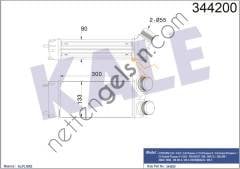 KALE 344200 TURBO SOGUTUCU RADYATOR (INTERCOLL) P308 P3008 P5008 C4 C4 PICASSO DS5 C4 II DS4 EP6DT / EP6CDT (1,6THP 16V) OLCU: (300×147×76)  PEUGEOT-CITROEN BİNEK TURBO RADYATÖRÜ