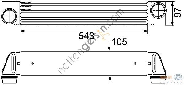 BEHR CI189000P INTERKOL RADYATÖRÜ E-60/61 M-47 N / M-57 N 17517795823 BMW