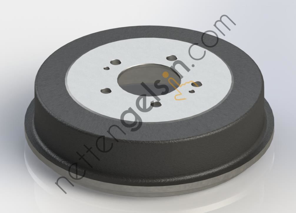 KRAFTVOLL 07040240 ARKA FREN AYNASI 254mm H100 2,5D &sol; 2,6TD 93>  HYUNDAI BİNEK FREN DİSKİ