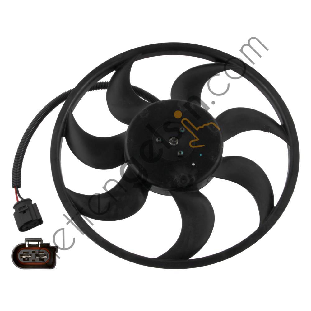 SWAG 30940636 FAN MOTORU TRANSPORTER T5 1,9TDI 2,5TDI (BUYUK OLAN 450W 420MM) AXB AXC AXD 03>10  VW-AUDI-SEAT-SKODA BİNEK FAN MOTORU