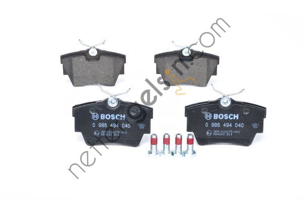 BOSCH 0986494040 ARKA FREN BALATASI TRAFIC-VIVARO 08&sol;01--> ( GDB1479 )  RENAULT BİNEK FREN BALATASI