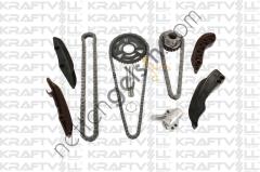 KRAFTVOLL 12100007 EKSANTRIK ZINCIR SETI ALT UST KOMPLE BMW N47 E81 E87 E82 E88 F10 F20 F30 E90 E92 E93 F34 E83 F07 M47N E60 N57 E90 E92 E93 F30 E60 F10 F01 F25 E70 E71 N57N E63 E65 MINI N47 R56 R57 R61   BMW BİNEK MOTOR ZINCIR SETI