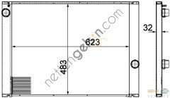 BEHR CR1067000P RADYATÖR E-60/61/63/64 N-52/53 MEKANİK 17117534915 BMW