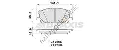 BRAXIS AB0344 ON FREN BALATASI LEXUS RX 300RX350 RX400H  TOYOTA BİNEK FREN BALATASI