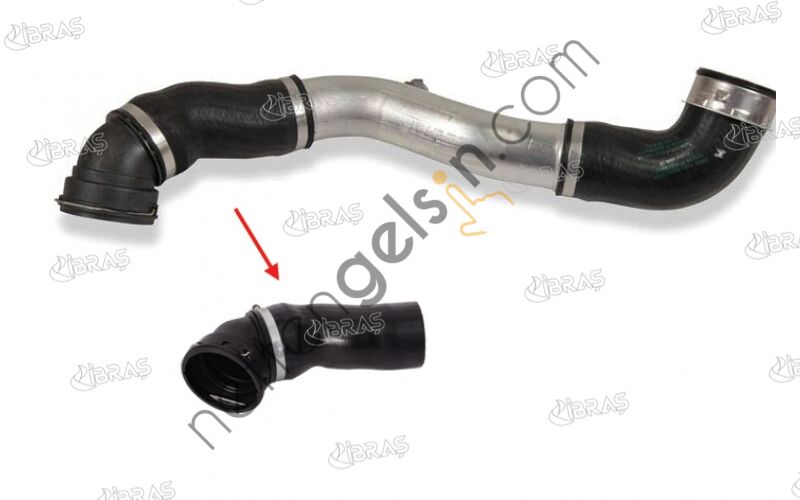 IBRAS 35126 TURBO HORTUMU METAL BORU HARIC (KONNEKTORLU) BMW 3,25 D 3,30 D 3,30XD 3,35 D E90 E91 / E92  BMW BİNEK TURBO HORTUMU
