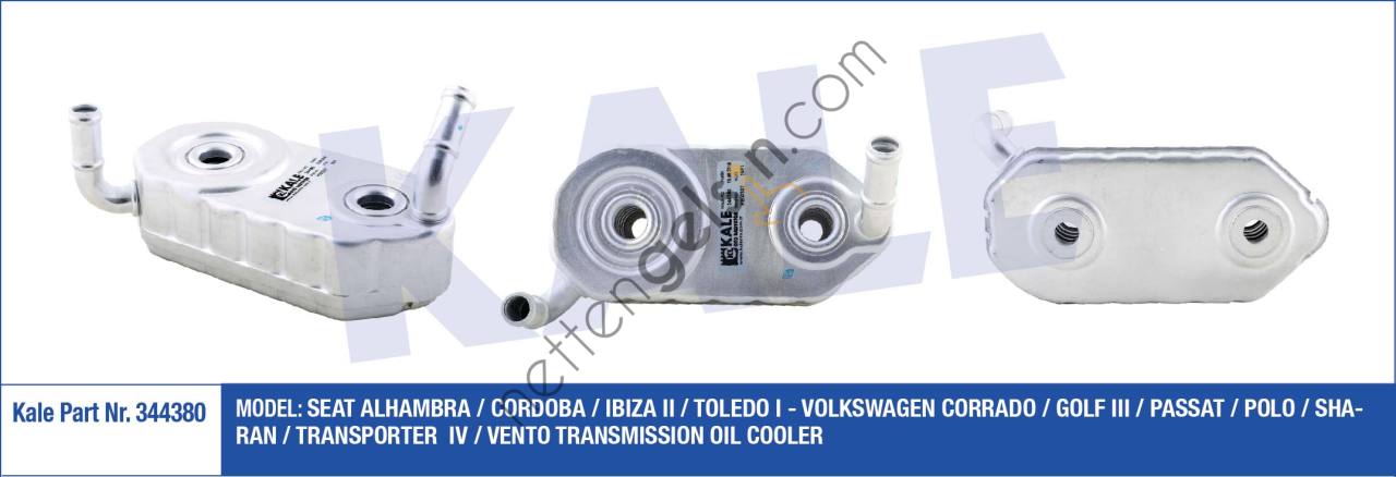 KALE 344380 YAG SOGUTUCU GOLF BORA OCTAVIA A3 TOLEDO 1.6 1.8 AKL AEH AGN AGU AGR  VW-AUDI-SEAT-SKODA BİNEK MOTOR YAĞ SOĞUTUCU