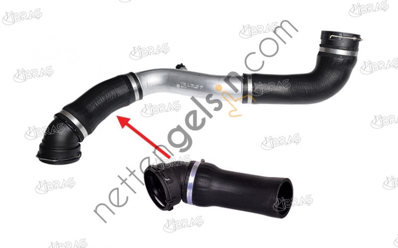 IBRAS 35221 TURBO HORTUMU METAL BORU HARIC (KONNEKTORLU) BMW 5,20 E60 E61  BMW BİNEK TURBO HORTUMU