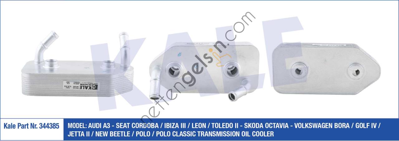 KALE 344385 YAG SOGUTUCU A3 CORDOBA IBIZA III LEON TOLEDO II OCTAVIA BORA GOLF IV JETTA AEH AKL APF ASZ AHM AUY  VW-AUDI-SEAT-SKODA BİNEK MOTOR YAĞ SOĞUTUCU