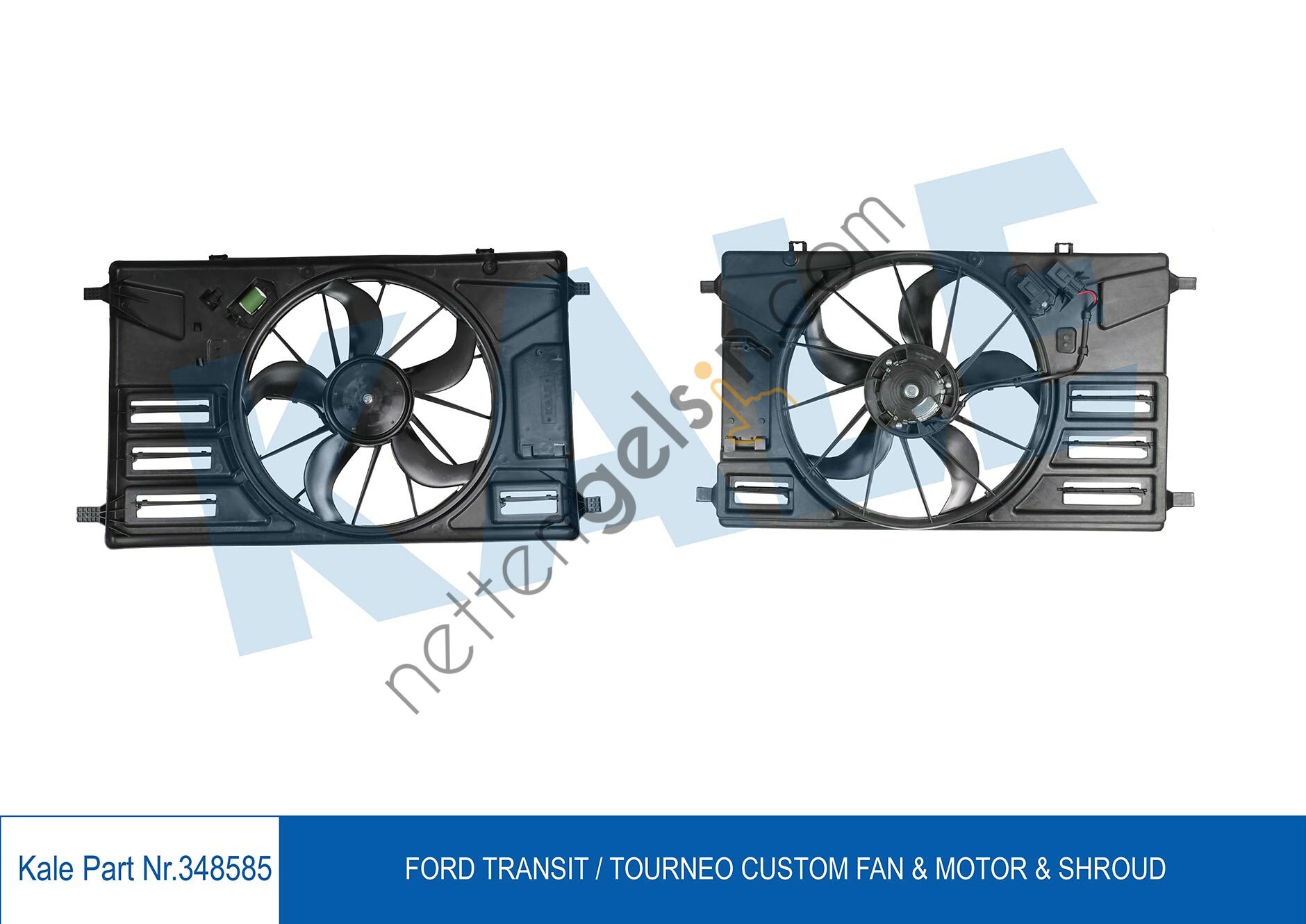KALE 348585 FAN MOTORU ( DAVLUMBAZLI ) TRANSIT &sol; TOURNEO CUSTOM V362 2,2  FORD BİNEK FAN MOTORU