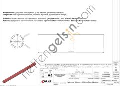 IBRAS 65768 DUZ HORTUM 50mm KIRMIZI SILIKON 3 KAT POLYESYERLI  GENEL BİNEK RULO HORTUM
