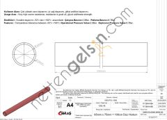 IBRAS 65771 DUZ HORTUM 65mm KIRMIZI SILIKON 3 KAT POLYESYERLI  GENEL BİNEK RULO HORTUM