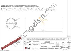IBRAS 65772 DUZ HORTUM 70mm KIRMIZI SILIKON 4 KAT POLYESYERLI  GENEL BİNEK RULO HORTUM