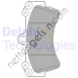 DELPHI LP1997 ON FREN BALATASI (18) Q7 3,0TDI QUATTRO &sol; 4,2FSI QUOATTRO 03 &sol; 06>CAYENNE 955 TURBO 09 &sol; 02> TOUOREG 3,2 V6  VW-AUDI-SEAT-SKODA BİNEK FREN BALATASI
