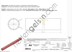 IBRAS 65773 DUZ HORTUM 75mm KIRMIZI SILIKON 4 KAT POLYESYERLI  GENEL BİNEK RULO HORTUM
