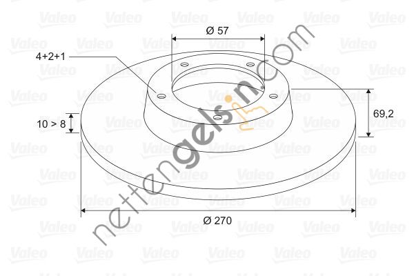 VALEO 186565 ARKA FREN DISKI (4 BIJON) VECTRA B 1,6I 16V 1,7 TD 1,8I 16V 95 >  OPEL BİNEK FREN DİSKİ