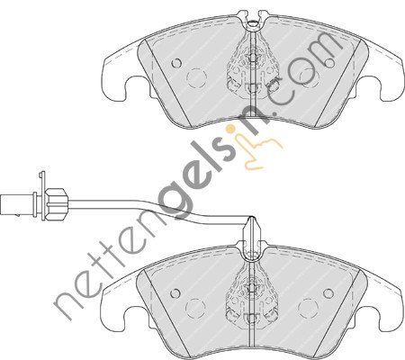 FERODO FDB4044 ON FREN BALATASI FISLI A4-S4 QUATTRO 11&sol;08-> A5-S5 QUATTRO 06&sol;09->PR NUMARASI 1LJ ICIN  VW-AUDI-SEAT-SKODA BİNEK FREN BALATASI