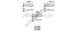 BRAXIS AB0367 ON FREN BALATASI KIA SPORTAGE 2.0 98 03  KIA BİNEK FREN BALATASI