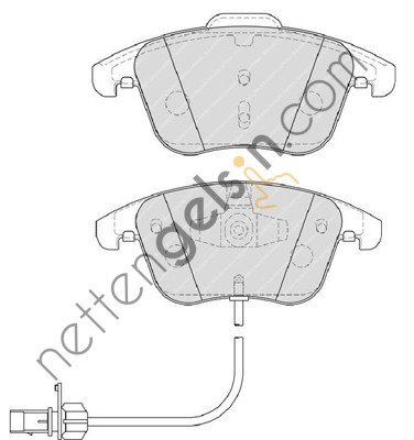 FERODO FDB4045 FREN BALATASI ON A4 08>15 A5 07> Q5 10>17 Q5 09>12  VW-AUDI-SEAT-SKODA BİNEK FREN BALATASI