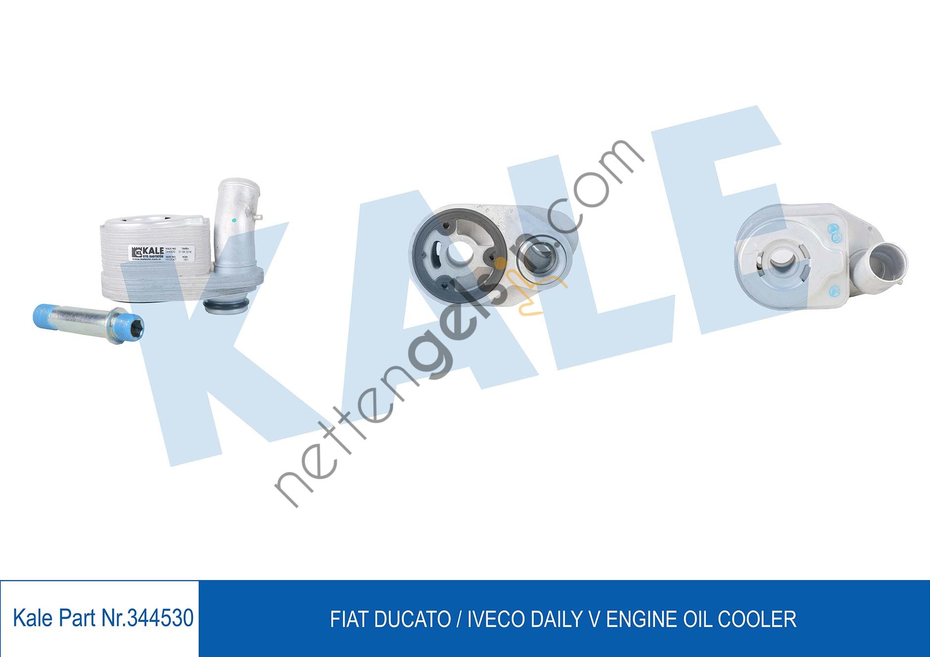 KALE 344530 YAG SOGUTUCU KOMPLE (KALIN TIP) DUCATO III IVECO DAILY 2,3JTD E4 / E5 06> KARSAN J10 JEST 07> PIM SAGDA  FIAT BİNEK MOTOR YAĞ SOĞUTUCU