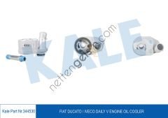 KALE 344530 YAG SOGUTUCU KOMPLE (KALIN TIP) DUCATO III IVECO DAILY 2,3JTD E4 / E5 06> KARSAN J10 JEST 07> PIM SAGDA  FIAT BİNEK MOTOR YAĞ SOĞUTUCU