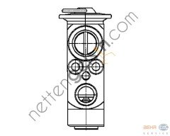 BEHR AVE100000P KLİMA VALFİ 203/220/639(AVE100000P) A2208300384 MERCEDES