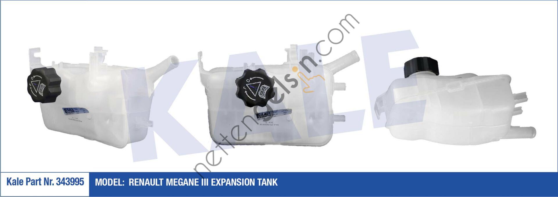 KALE 343995 GENLESME KAVONOZU KAPAKLI FLUENCE MEGANE III  RENAULT BİNEK YEDEK SU DEPOSU