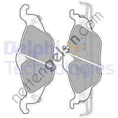 DELPHI LP1673 ON FREN BALATASI ASTRA G ZAFIRA A 98>10  OPEL BİNEK FREN BALATASI