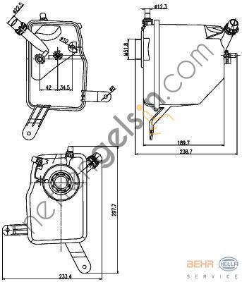 BEHR CRT205000S RAD. SU DEPOSU E-60/61/63/64 M-54 N-52(CRT205000S) 17137542986 BMW