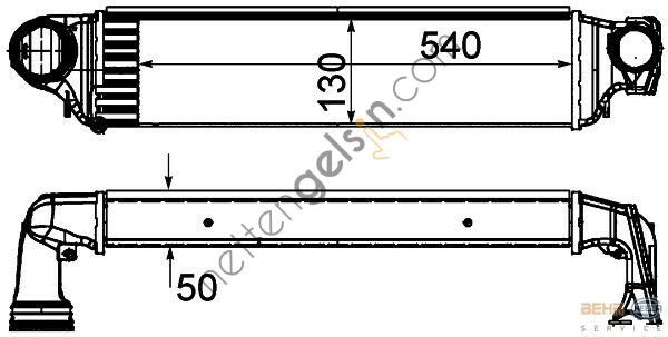 BEHR CI425000S INTERKOL RADYATÖRÜ E-46 M-47 N / M-57 17517786351 BMW