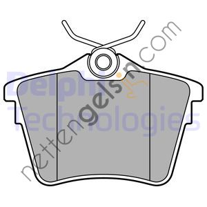 DELPHI LP1892 ARKA FREN BALATASI P407 04> C5 III 09> 1,6HDI 110 FAP 1,8 2,0 2,0 HDI 135 FAP 2,2 3,0  PEUGEOT-CITROEN BİNEK FREN BALATASI
