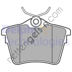 DELPHI LP1892 ARKA FREN BALATASI P407 04> C5 III 09> 1,6HDI 110 FAP 1,8 2,0 2,0 HDI 135 FAP 2,2 3,0  PEUGEOT-CITROEN BİNEK FREN BALATASI