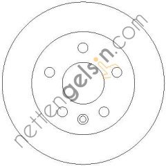 FERODO DDF860 FREN DISKI ON V-CLASS 638/2 97>03 VITO 638 97>03  MERCEDES BİNEK FREN DİSKİ