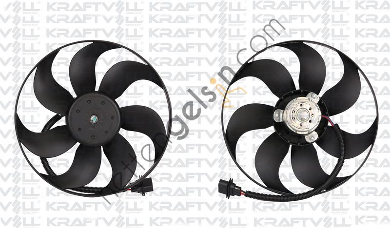 KRAFTVOLL 08120016 FAN MOTORU (250 / 80W 350mm) A3 TT AROSA IBIZA IV LEON TOLEDO II SKODA FABIA OCTAVIA BORA GOLF IV LUPO NEW BEETLE POLO / CLASSIC  VW-AUDI-SEAT-SKODA BİNEK FAN MOTORU