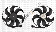 KRAFTVOLL 08120016 FAN MOTORU (250 / 80W 350mm) A3 TT AROSA IBIZA IV LEON TOLEDO II SKODA FABIA OCTAVIA BORA GOLF IV LUPO NEW BEETLE POLO / CLASSIC  VW-AUDI-SEAT-SKODA BİNEK FAN MOTORU