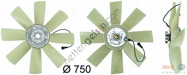 BEHR CFF441000P FAN KOMPLE VOLVO FH-FM SERİ >ELEK(CFF441000P) 20450240 VOLVO