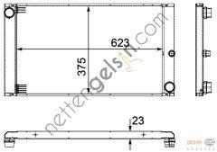 BEHR CR1093000P RADYATÖR E-60 M 47 / N 47 /M 57 N(CR1093000P) 17117795878 BMW