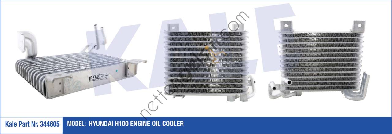 KALE 344605 YAG SOGUTUCU RADYATOR H100 KAMYONET 04->  HYUNDAI BİNEK MOTOR YAĞ SOĞUTUCU