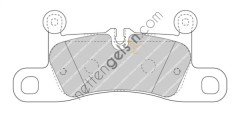 FERODO FDB4424 ARKA FREN BALATASI TOUAREG (7P5) 3,6 V6 FSI / 3,0V6 TSI HIBRIT / 4,2V8 FSI / 3,0 V6 TDI / 4,2 V8 TDI 01 / 10>  VW-AUDI-SEAT-SKODA BİNEK FREN BALATASI